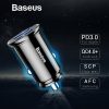Baseus Dual USB A QC3.0-AFC-SCP 30W Car Charger [BS-C16Q1]-Black