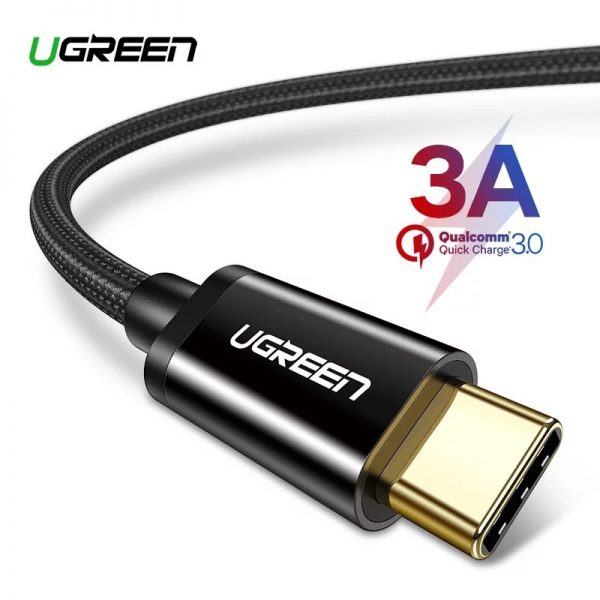 Ugreen Type C To USB A Nylon Braided QC3.0