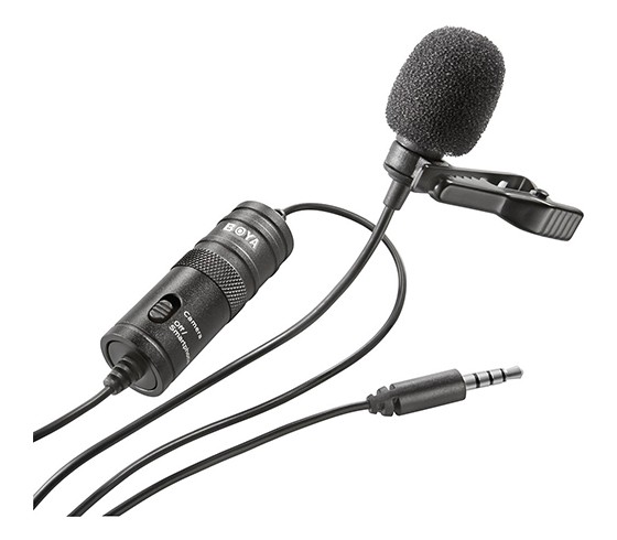BOYA BY-M1 Lavalier Microphone For Smartphones-DSLR Cameras-Camcorders-Audio Recorder-PC