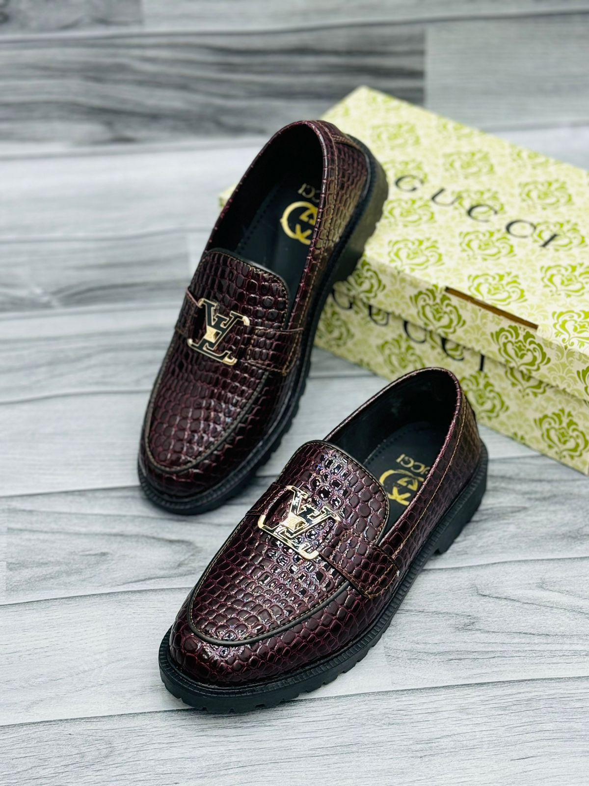 New Gucci Brown Formal Shoes In Pakistan