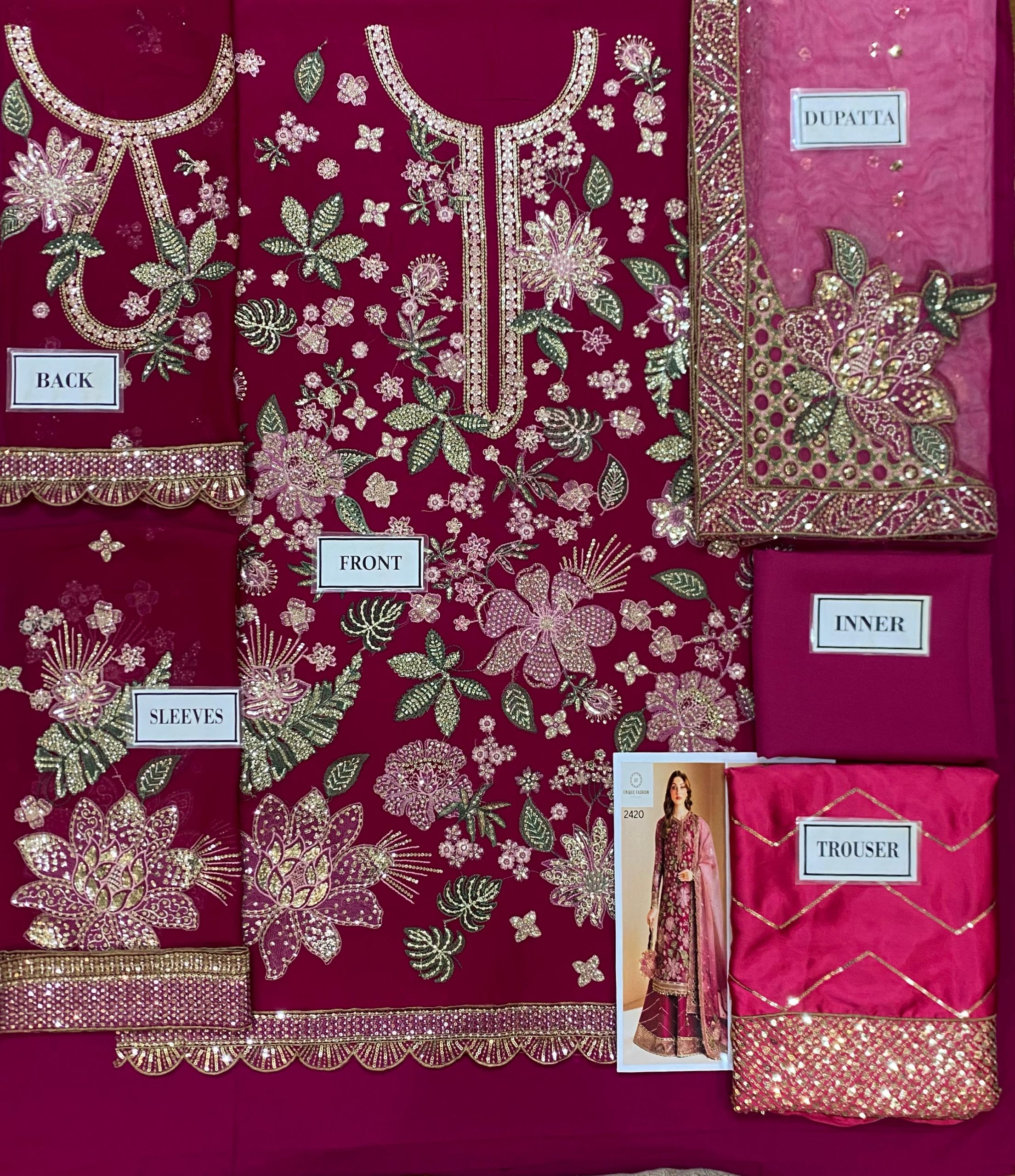 Elegant Semi-Pure Chiffon Embroidered Collection β¨ - Image 3