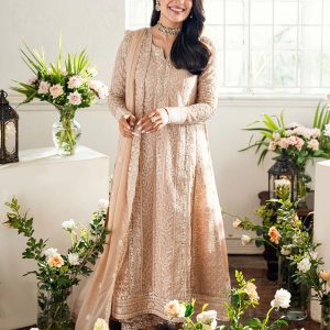 Alternative view of Luxury Semi-Pure Chiffon with Elegant Embroidery