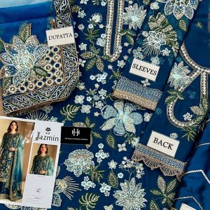 Alternative view of Premium Semi-Pure Chiffon Embroidered Suit