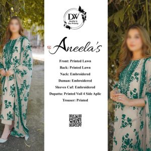 Most Demanding  Lawn 3 Piece Suit